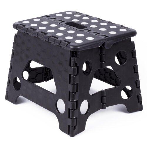 Benson Opvouwbare Kruk Klein Zwart/Wit Benson Opvouwbare Kruk Klein Zwart/Wit