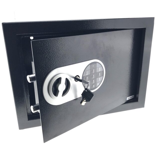 Benson Elektronische kluis - programmeerbaar codeslot - zwart - 250 x 350 x 250 mm