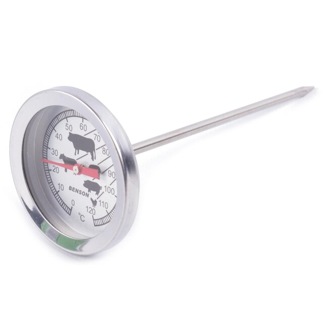 Benson RVS vleesthermometer - penvorm - bereik -50 tot 350°C - 12 cm
