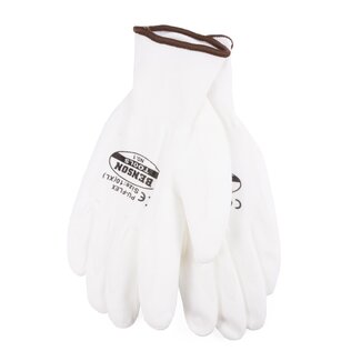 Benson Werkhandschoenen - PU Flex Nylon - Schilderen - Maat 10 (XL) - Wit