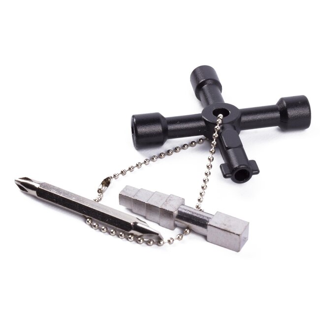 Hofftech Schakelkastsleutel - Zwart - Gelakt Metaal - Multifunctioneel