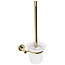 REA 322214A Toiletborstelhouder Wandmodel - 14 x 37 cm - Glans Goud