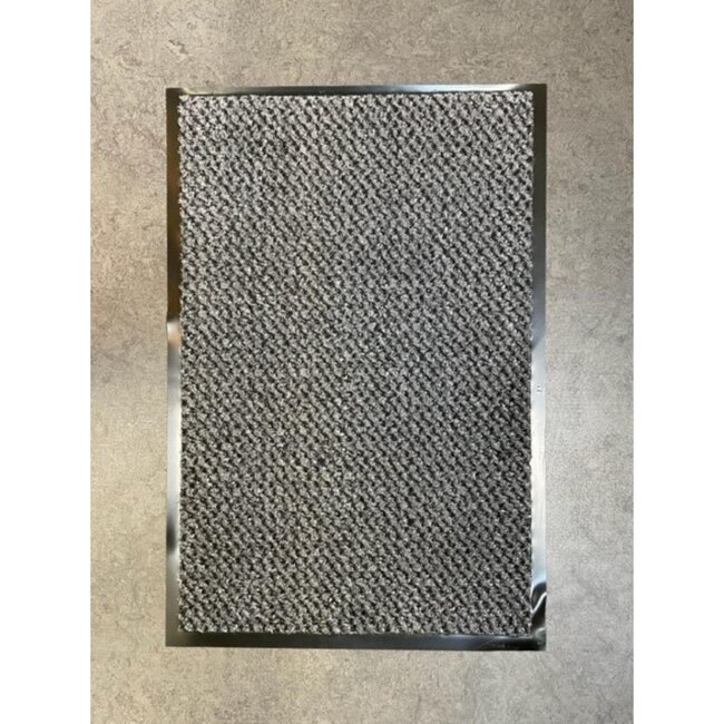 Intrada Nederland Schoonloop deurmat - absorberend - slipvast - 40 x 60 cm - antraciet wave design