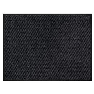 Intrada Nederland Schoonloop deurmat - absorberend - slipvast - 40 x 60 cm - antraciet wave design