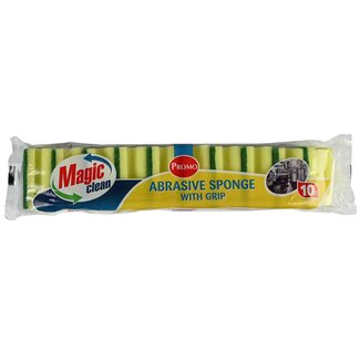 Magic Clean Schuurspons met grip - ergonomisch - klein - 10 stuks