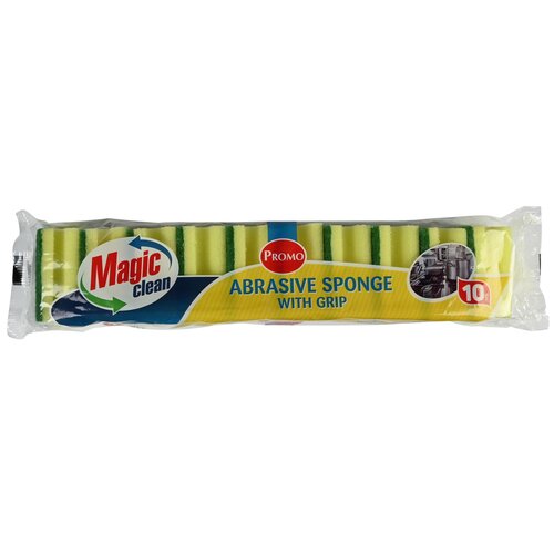 Magic Clean Schuurspons met Grip - Klein - 10 stuks Magic Clean Schuurspons met Grip - Klein - 10 stuks