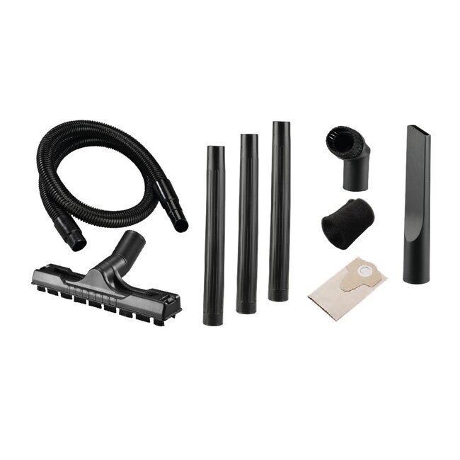 Benson Stofzuiger droog en nat - 1200W - 15 liter - 8-delig - RVS behuizing - met blaasfunctie