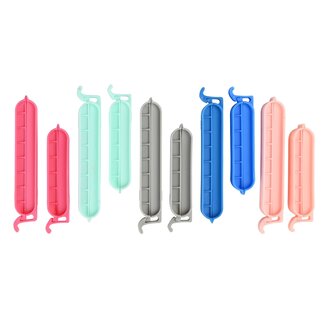 Benson Set vershoudclips - luchtdichte zakklemmen - 10 stuks - verschillende maten