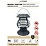 Benson Draagbare muggenlamp op zonne-energie - blauw UV-licht - binnen en buiten - 14x14x19.5 cm