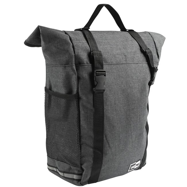 Lastpak Enkele fietstas - waterafstotend - 15 liter - donkergrijs - extra vakken