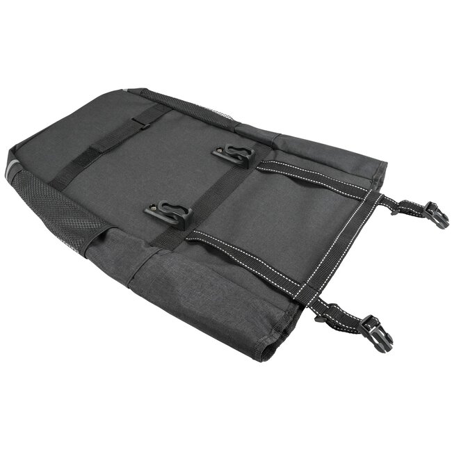 Lastpak Enkele fietstas - waterafstotend - 15 liter - donkergrijs - extra vakken