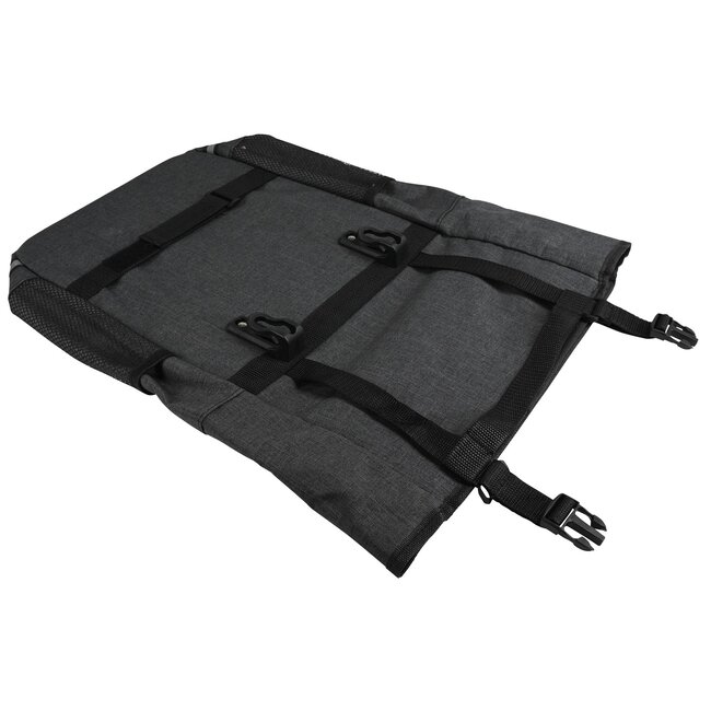 Lastpak Enkele fietstas - waterafstotend - 15 liter - donkergrijs - extra vakken