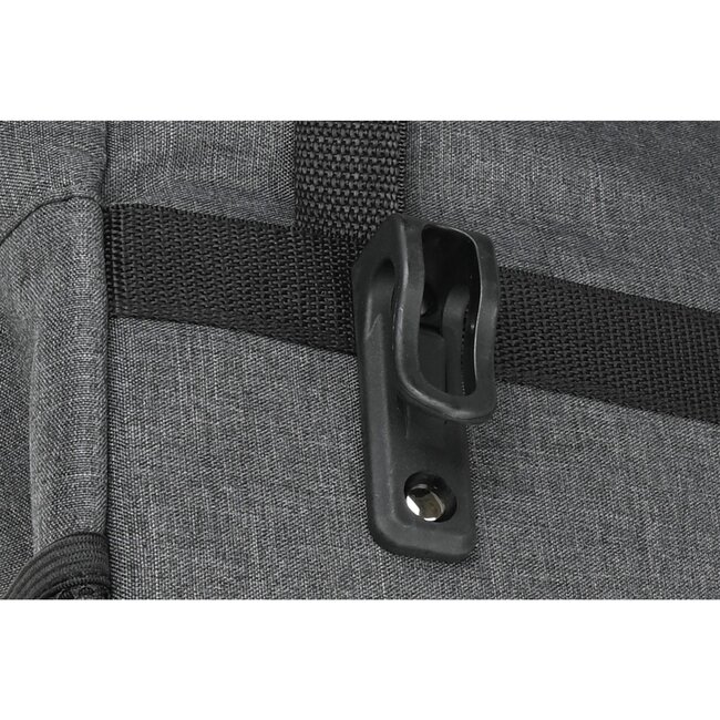 Lastpak Enkele fietstas - waterafstotend - 15 liter - donkergrijs - extra vakken