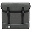 Lastpak Ruime dubbele fietstas - waterafstotend canvas - 35 liter - grijs