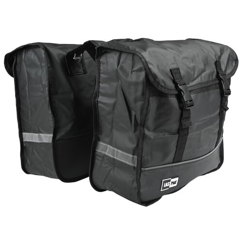 Lastpak Fietstas Dubbel 35L Bisonyl Mat Zwart: Ruim, Waterafstotend & Makkelijk te Bevestigen Lastpak Fietstas Dubbel 35L Bisonyl Mat Zwart: Ruim, Waterafstotend & Makkelijk te Bevestigen