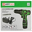 Hofftech Accu boormachine - 12V - Li-ion - LED-lamp - Soft grip - Inclusief accessoires