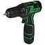 Hofftech Accu boormachine - 12V - Li-ion - LED-lamp - Soft grip - Inclusief accessoires