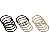 Benson Zachte Haarelastiekjes zonder Metaal - Set van 15 - Diameter 50 mm - Dikte 3 mm - Beige/Bruin Benson Zachte Haarelastiekjes zonder Metaal - Set van 15 - Diameter 50 mm - Dikte 3 mm - Beige/Bruin