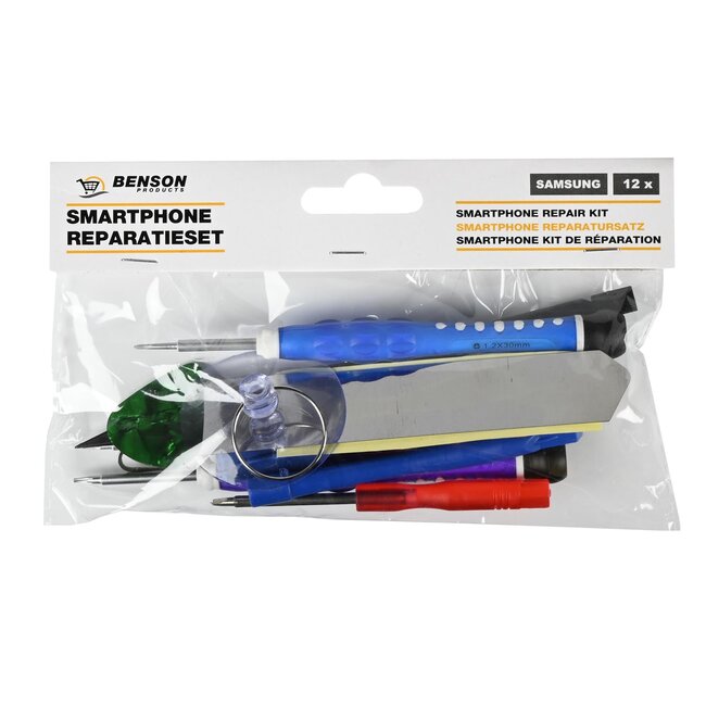 Benson Reparatieset voor smartphones - 12 delig - inclusief gereedschap voor Samsung