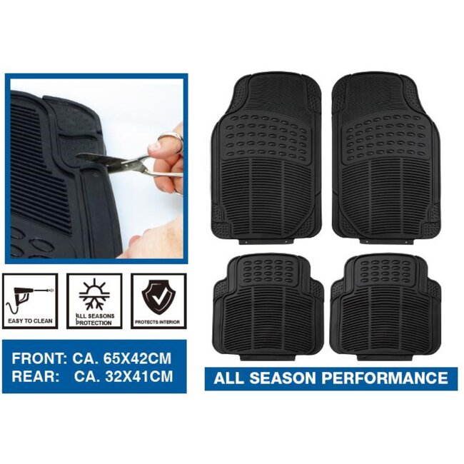 Benson Vierdelige, tweezijdige automatten - universeel - voor alle seizoenen - eenvoudig te reinigen