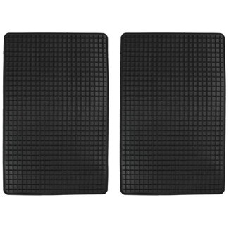 Benson Universele waterdichte automatten - 2-delig - 43 x 29 cm - zwart - multifunctioneel