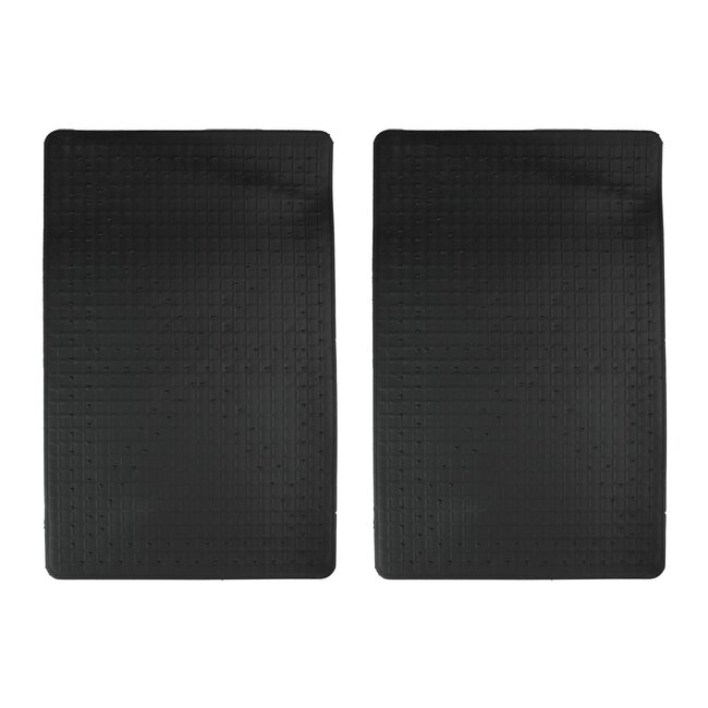 Benson Universele waterdichte automatten - 2-delig - 43 x 29 cm - zwart - multifunctioneel