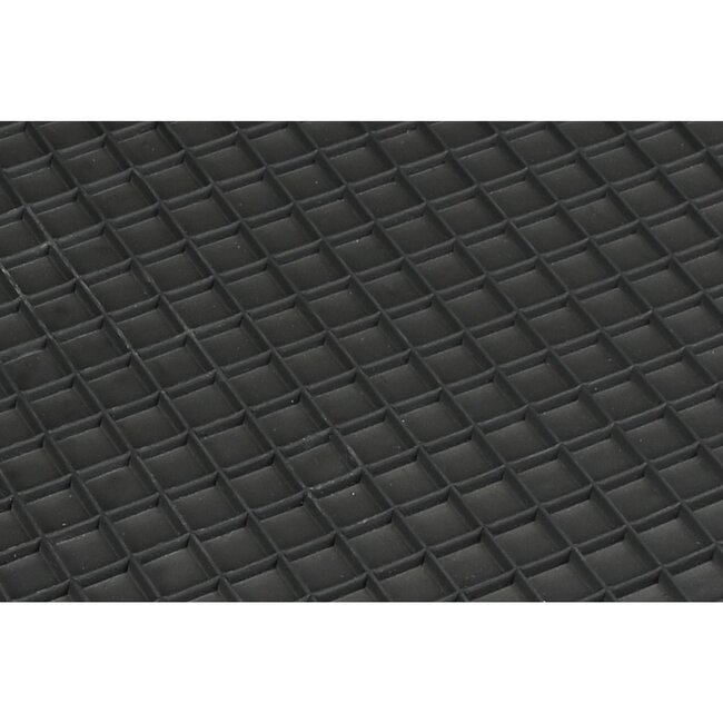 Benson Universele waterdichte automatten - 2-delig - 43 x 29 cm - zwart - multifunctioneel