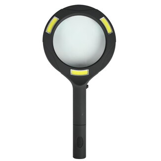 Benson Loupe met 3x vergroting - COB LED-verlichting - Soft-touch handgreep - 80 mm lens - Ideaal voor lezen en precisiewerk