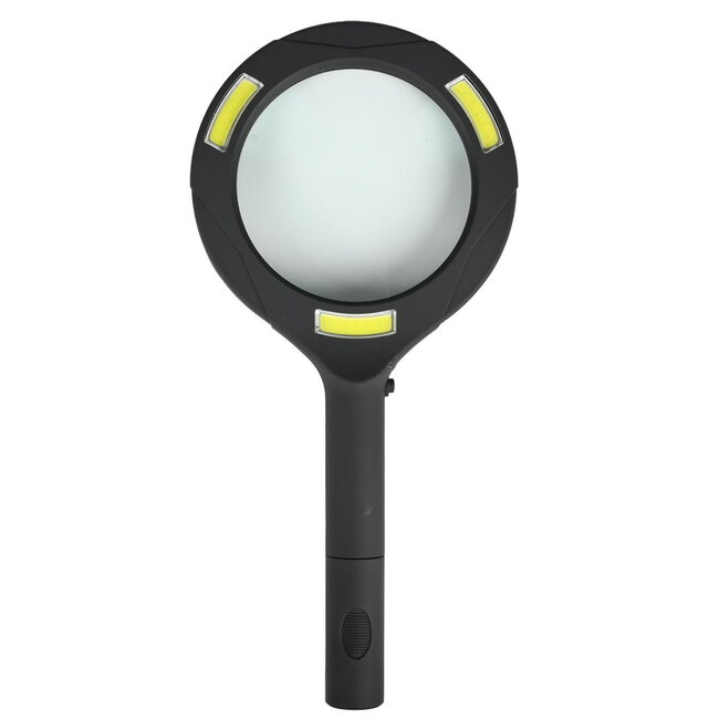 Benson Loupe met 3x vergroting - COB LED-verlichting - Soft-touch handgreep - 80 mm lens - Ideaal voor lezen en precisiewerk