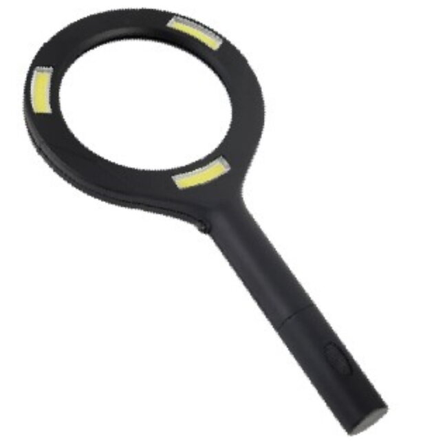 Benson Loupe met 3x vergroting - COB LED-verlichting - Soft-touch handgreep - 80 mm lens - Ideaal voor lezen en precisiewerk