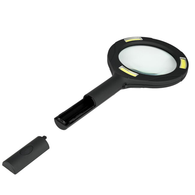 Benson Loupe met 3x vergroting - COB LED-verlichting - Soft-touch handgreep - 80 mm lens - Ideaal voor lezen en precisiewerk