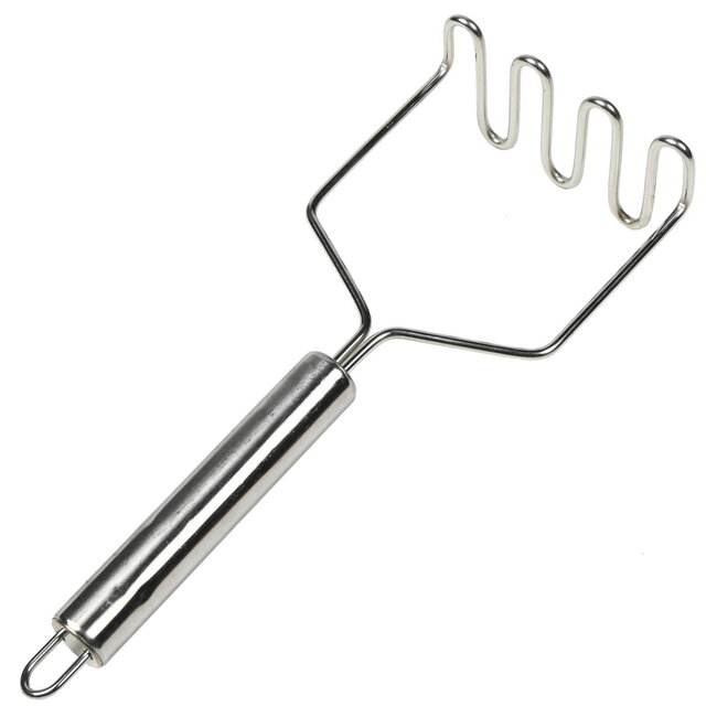 Benson Stamppotstamper - Roestvrijstaal - Met Ophangoog - 23 cm - Duurzaam en Efficiënt