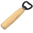 Benson Stijlvolle flessenopener met houten handvat - universeel - 14 cm