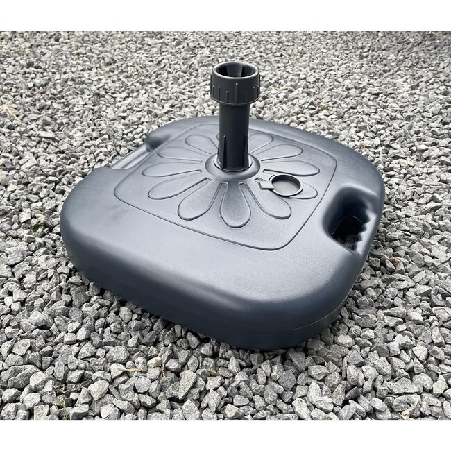 Benson Parasolvoet - Vulbaar - 45 x 45 cm - Antraciet - Kunststof - Ø 35 mm