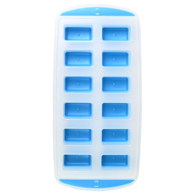Benson Flexibele ijsblokjesvorm - 12 blokjes - vaatwasmachinebestendig - siliconen bodem