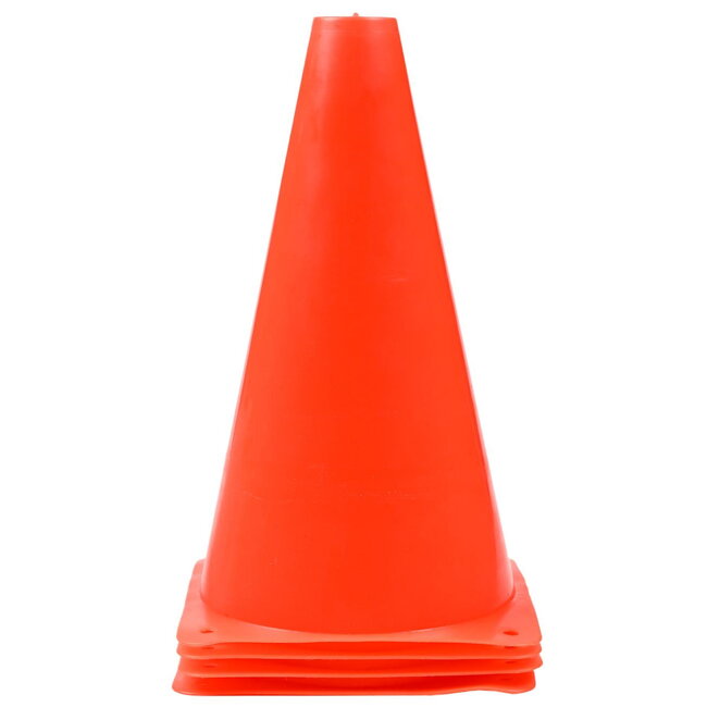 Benson Sport- en trainingspionnen - lichtgewicht, stapelbaar, duurzaam PE - 4 stuks - rood