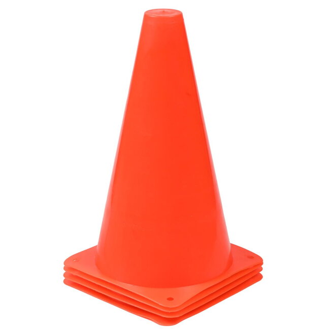 Benson Sport- en trainingspionnen - lichtgewicht, stapelbaar, duurzaam PE - 4 stuks - rood