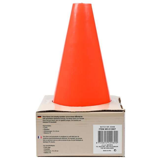 Benson Sport- en trainingspionnen - lichtgewicht, stapelbaar, duurzaam PE - 4 stuks - rood