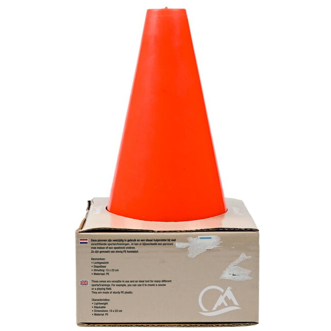 Benson Sport- en trainingspionnen - lichtgewicht, stapelbaar, duurzaam PE - 4 stuks - rood