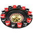 Benson Roulette drankspel - 16 glazen - draaibaar wiel - ultiem feestplezier