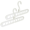 Benson Multifunctionele Kledinghangers - 9-in-1 - 33.5 x 16.5 x 1.5 cm - Wit Benson Multifunctionele Kledinghangers - 9-in-1 - 33.5 x 16.5 x 1.5 cm - Wit