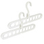 Benson Multifunctionele kledinghangers - 9-in-1 - Ruimtebesparend - Wit - 33,5 x 16,5 cm