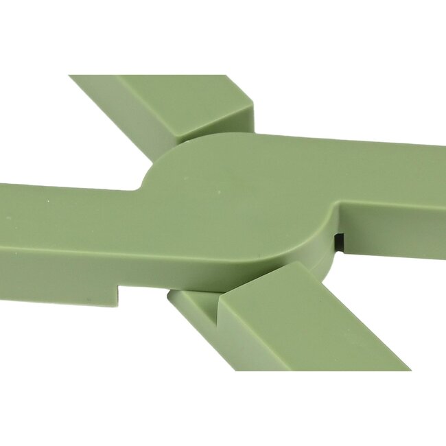 Benson Inklapbare pannenonderzetter - hittebestendig siliconen - ruimtebesparend - 20 cm - assorti kleuren