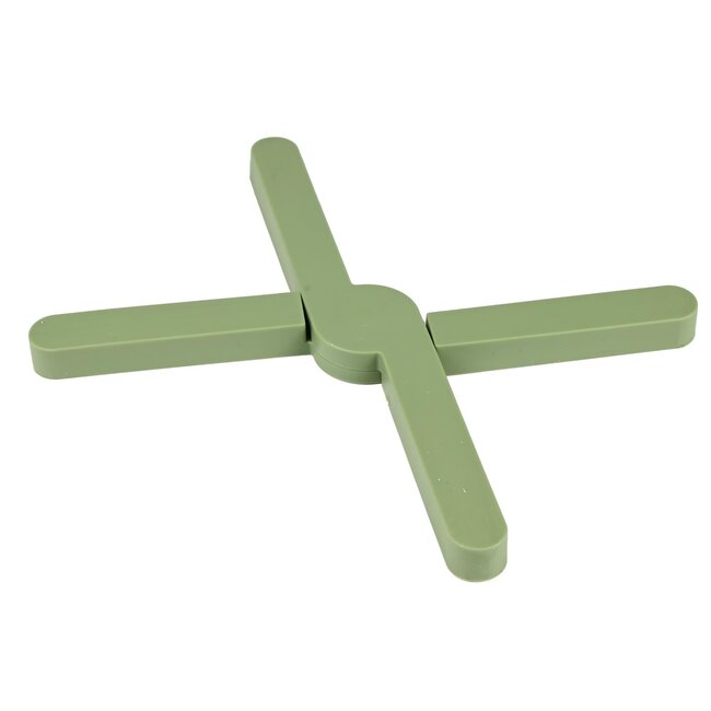 Benson Inklapbare pannenonderzetter - hittebestendig siliconen - ruimtebesparend - 20 cm - assorti kleuren