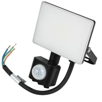 Hofftech Ultra-Flat LED straler - 10W - IP44 sensor - modern ontwerp - aluminium behuizing
