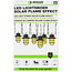 Benson Solar LED lichtsnoer - vlameffect - 2 meter - set van 6