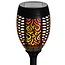 Benson Tuinlamp met vlameffect - Zonne-energie - Set van 2 - Ø 12 cm x 74 cm