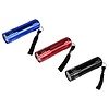 Hofftech Mini Zaklamp - Kleurenmix - Zwart/ Rood/ Blauw - per stuk Hofftech Mini Zaklamp - Kleurenmix - Zwart/ Rood/ Blauw - per stuk