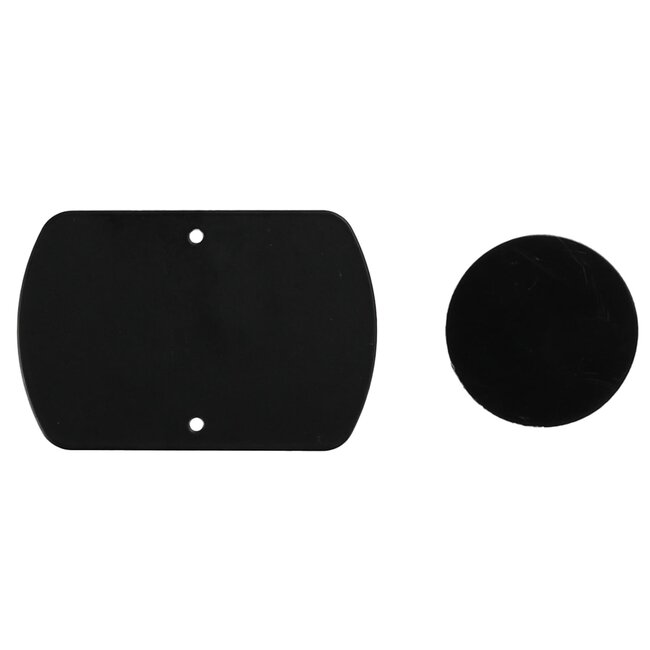 Benson Magnetische telefoonhouder - universeel - inclusief metalen plakplaten - zwart - compact ontwerp