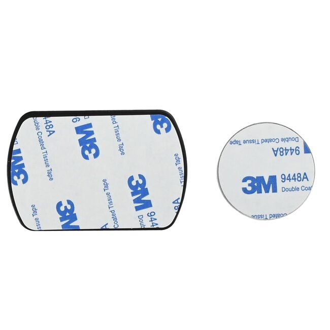 Benson Magnetische telefoonhouder - universeel - inclusief metalen plakplaten - zwart - compact ontwerp